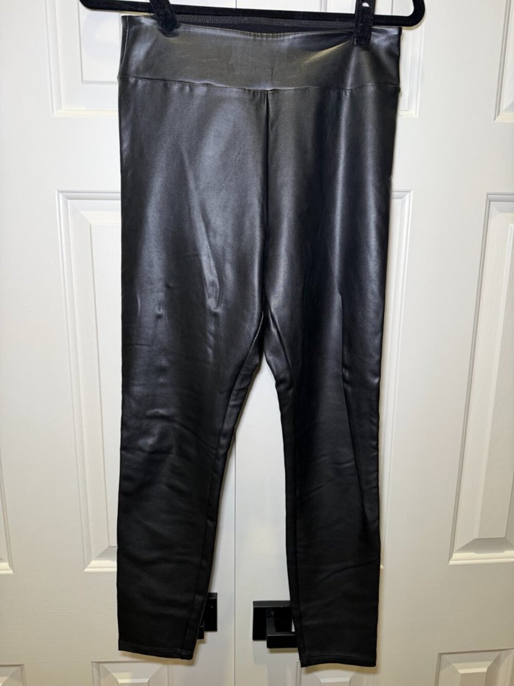 Abercrombie Black Faux Leather Leggings Medium